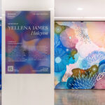 Halcyon large scale vinyl wall mural by Yellena James at One NY Plaza